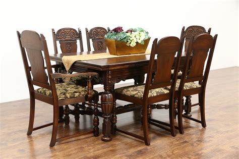 tudor style table and chairs.